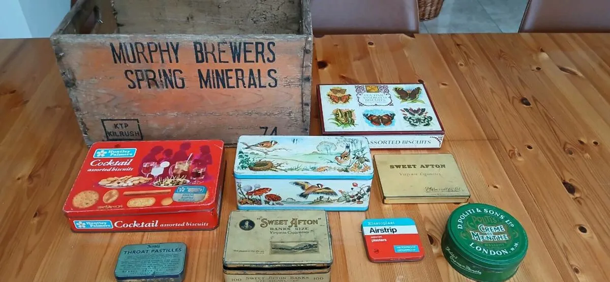 Selection of old shop tins - Image 1