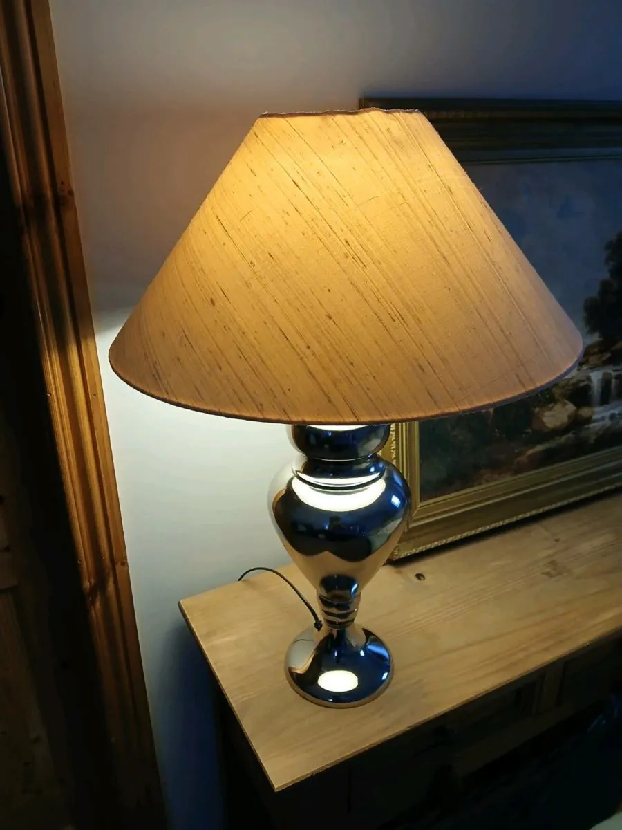 Tall table lamp( SILK) shade - Image 2