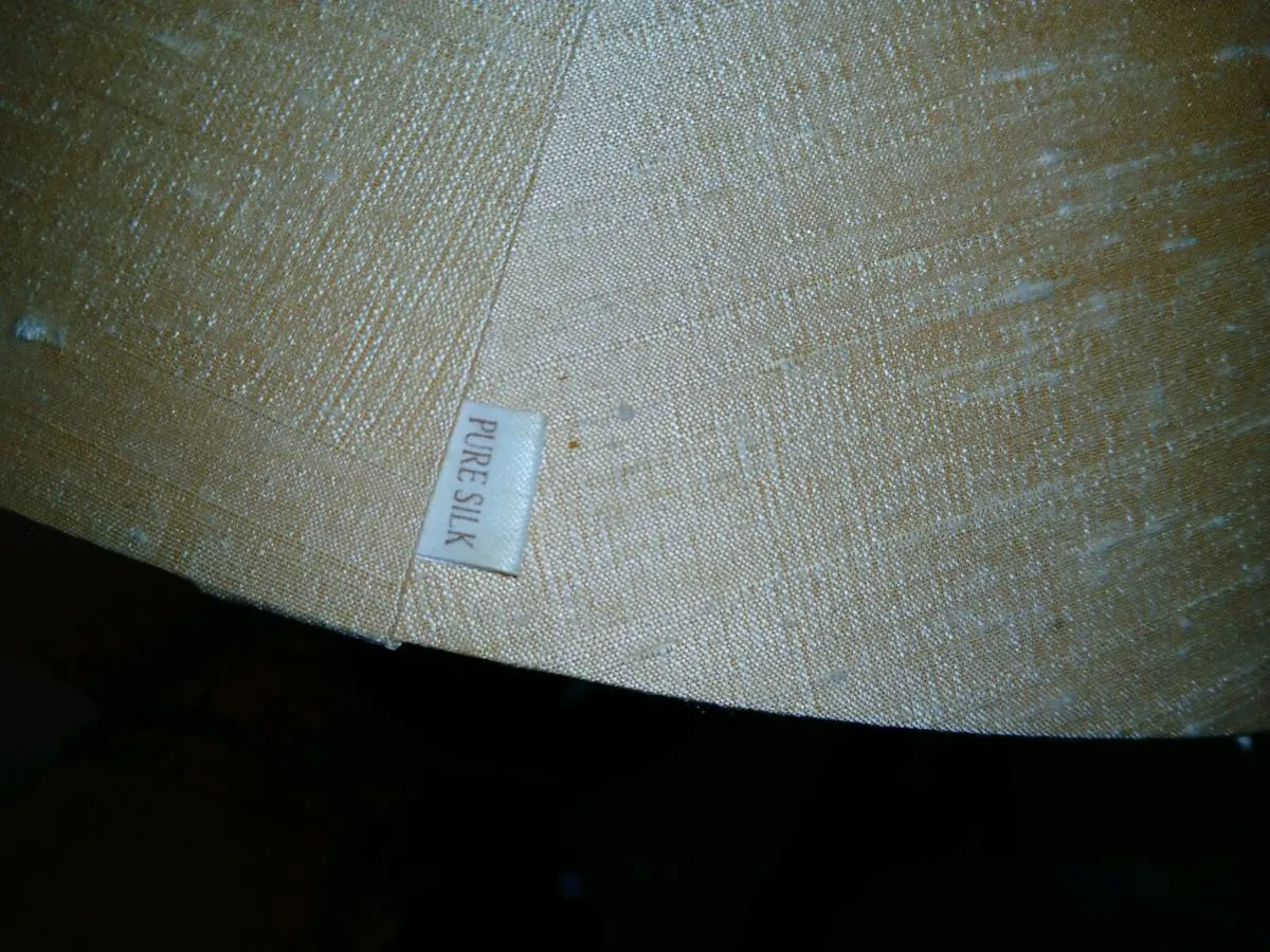 Tall table lamp( SILK) shade - Image 4