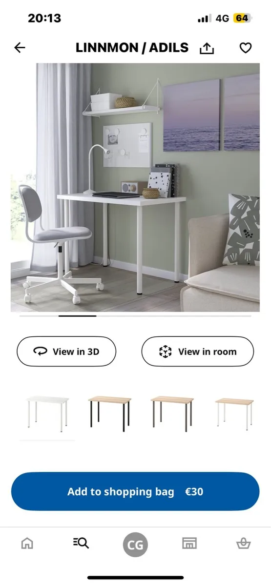 White desk/table - Image 1