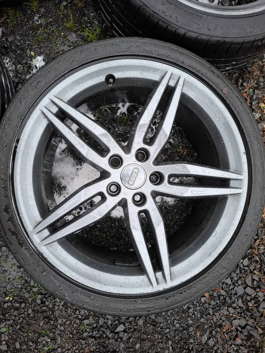 19" Genuine Audi A5 S Line Alloys with tyres - Image 2