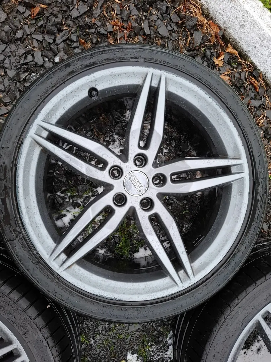19" Genuine Audi A5 S Line Alloys with tyres - Image 4