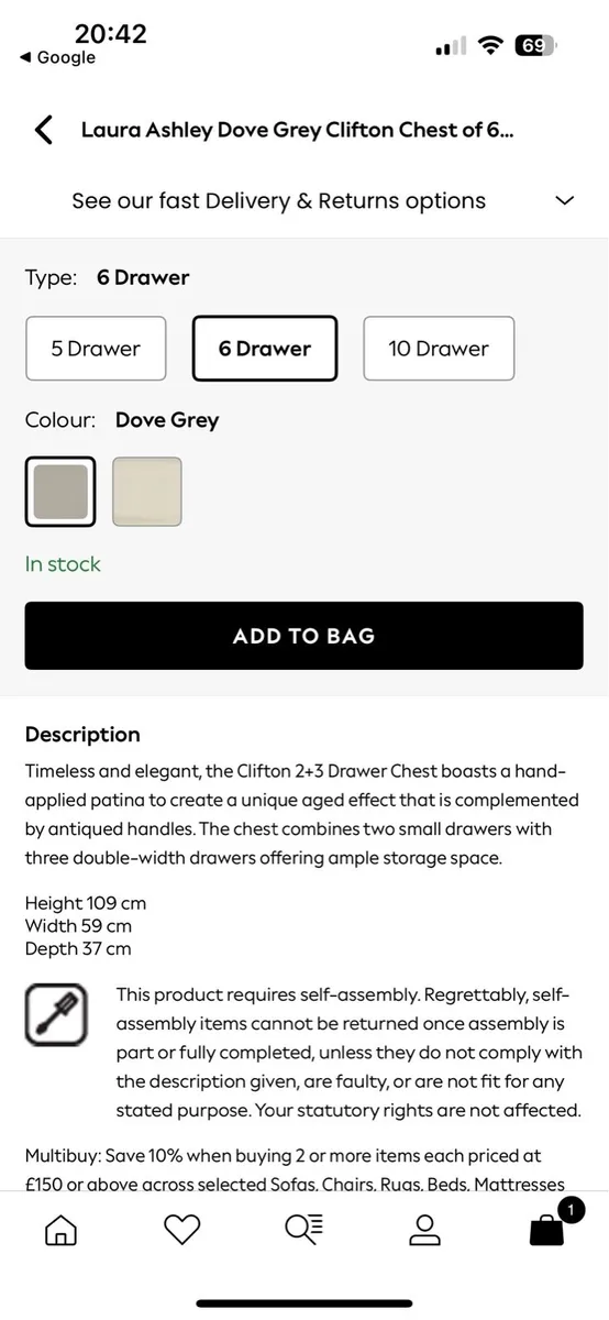 Laura Ashley Drawers - Image 4