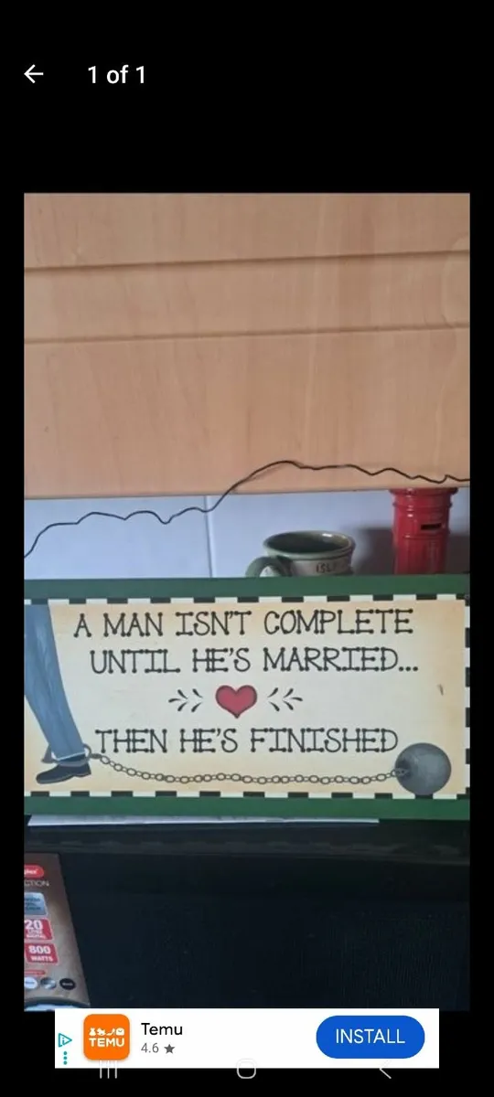 Novelty sign