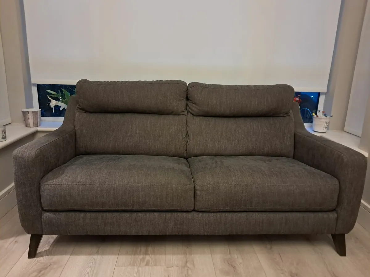 2 seater grey sofa - Image 1