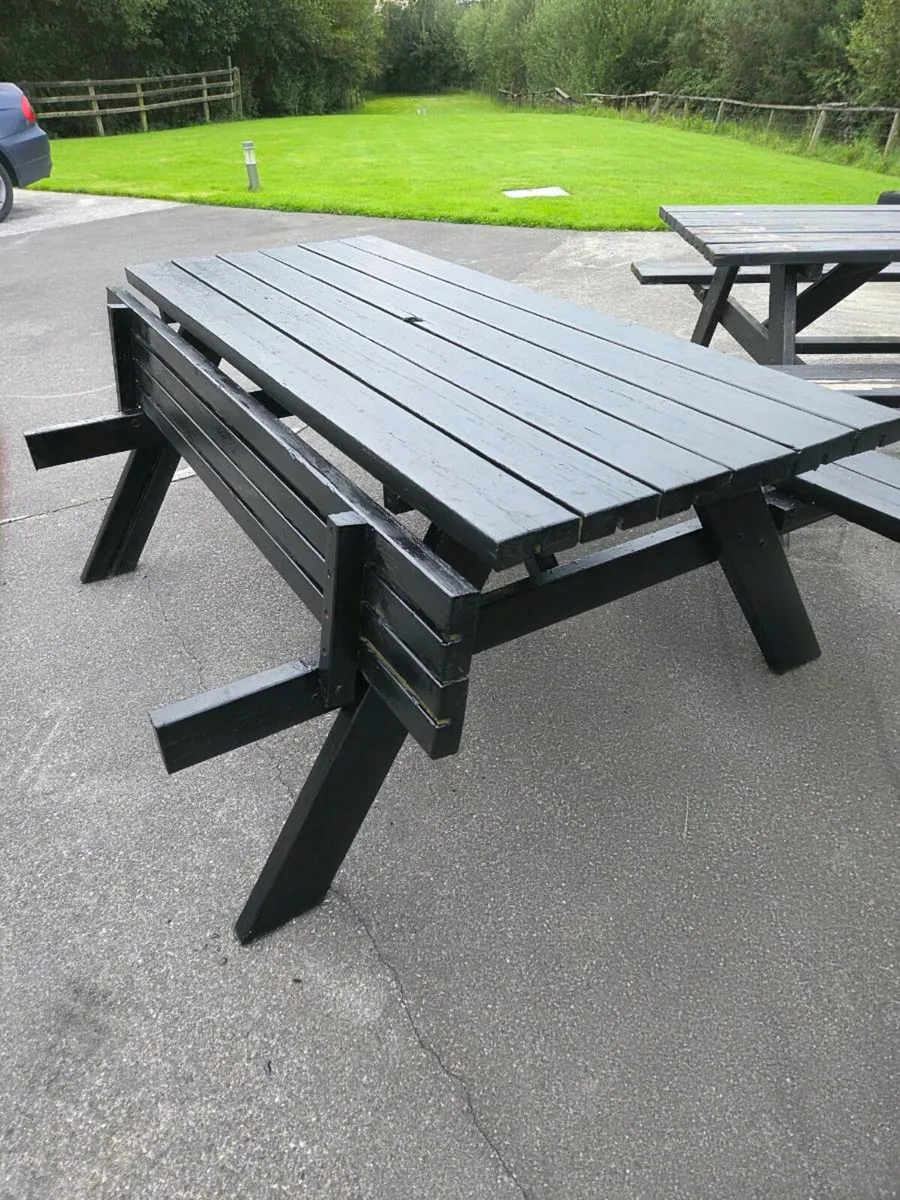 Wooden Picnic Table - Image 2