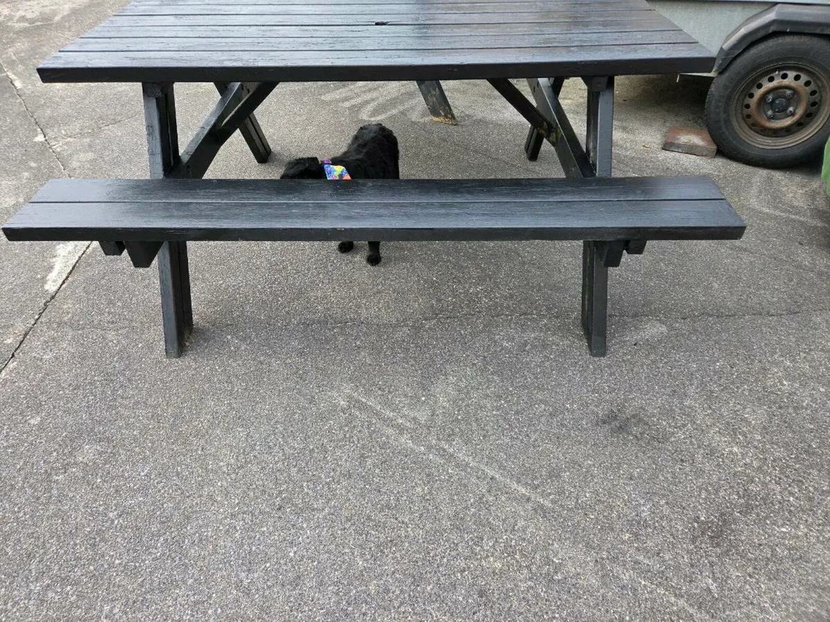 Wooden Picnic Table - Image 4