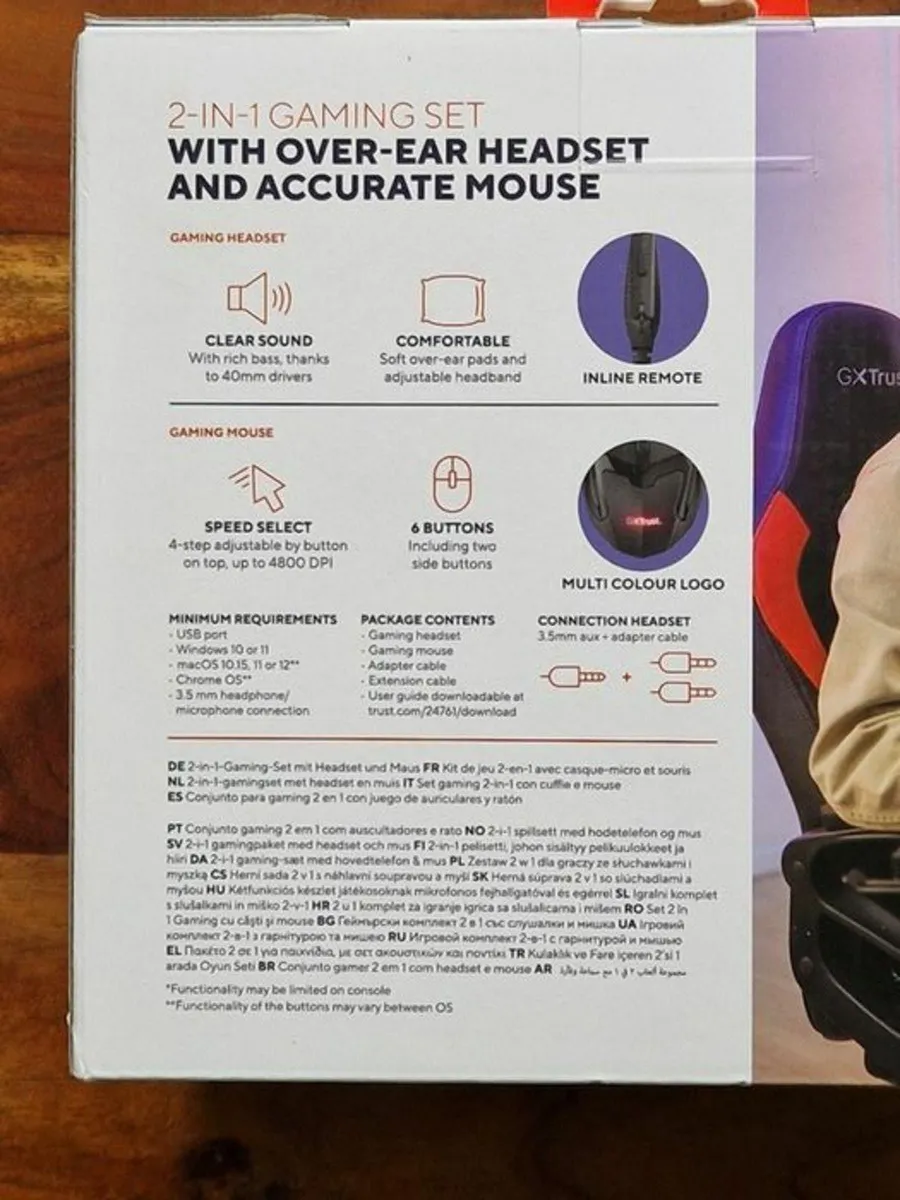 BRAND NEW Trust Gaming Set, Mouse and Head Set - Image 3