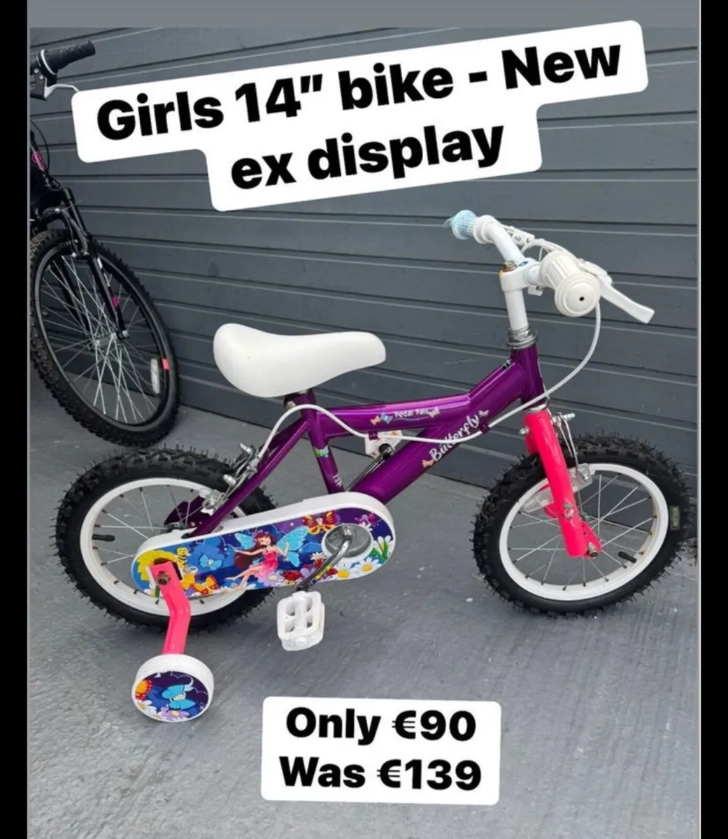 New 14 inch girls bicycle