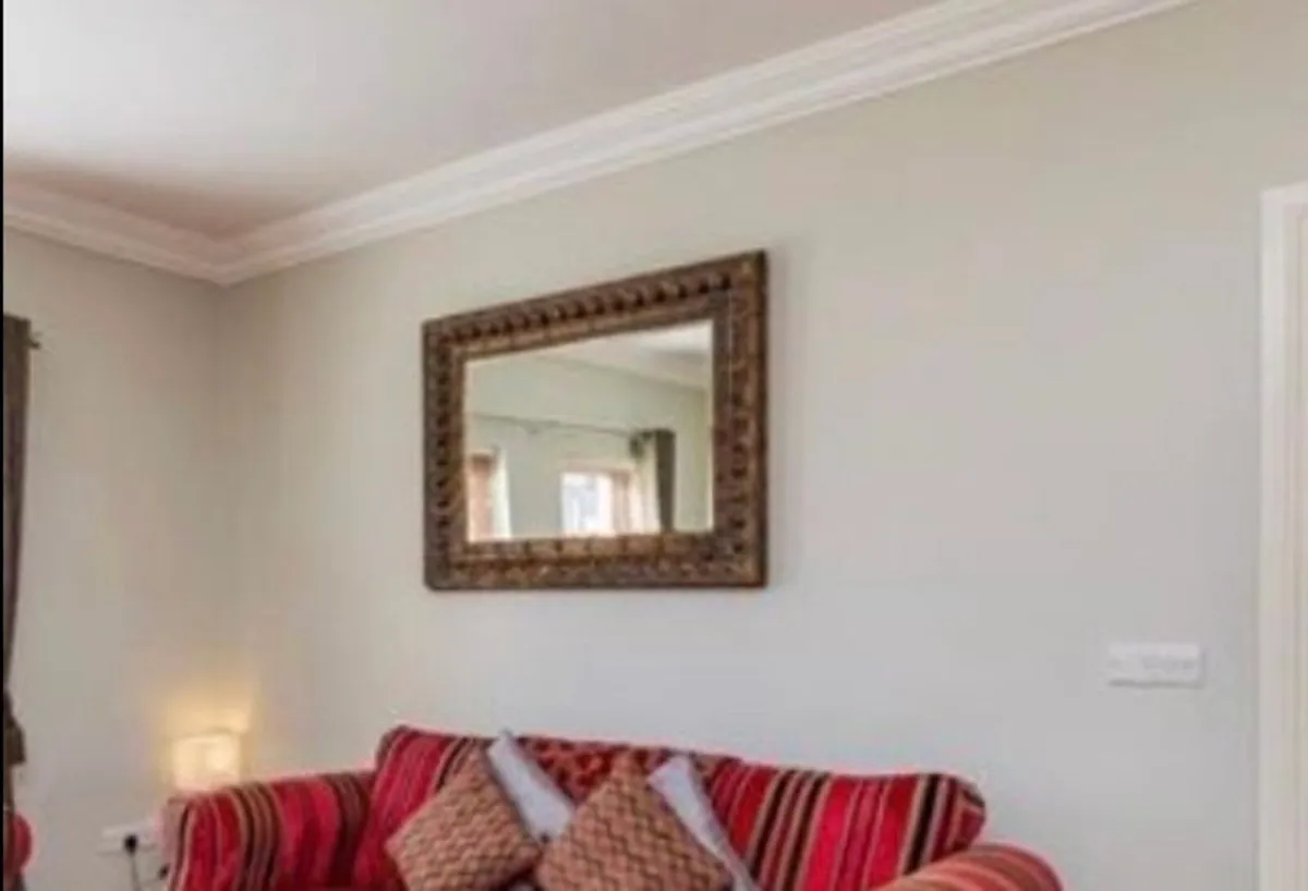 Large Antique Gold Mirror - Image 3