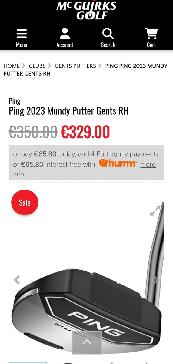 Ping Mundy Putter. Mint. - Image 2
