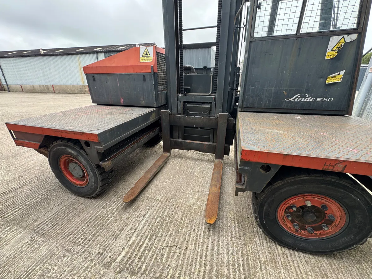 Linde 5t Side Loader Forklift - Image 4