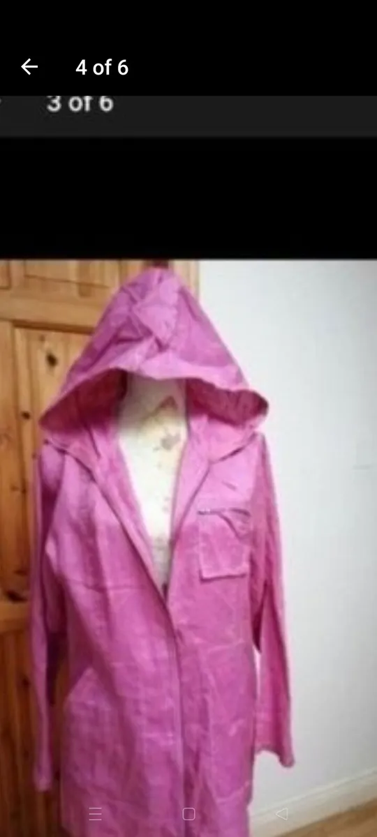 Sasha 100% cotton pink lightweight Jacket, new nev - Image 4