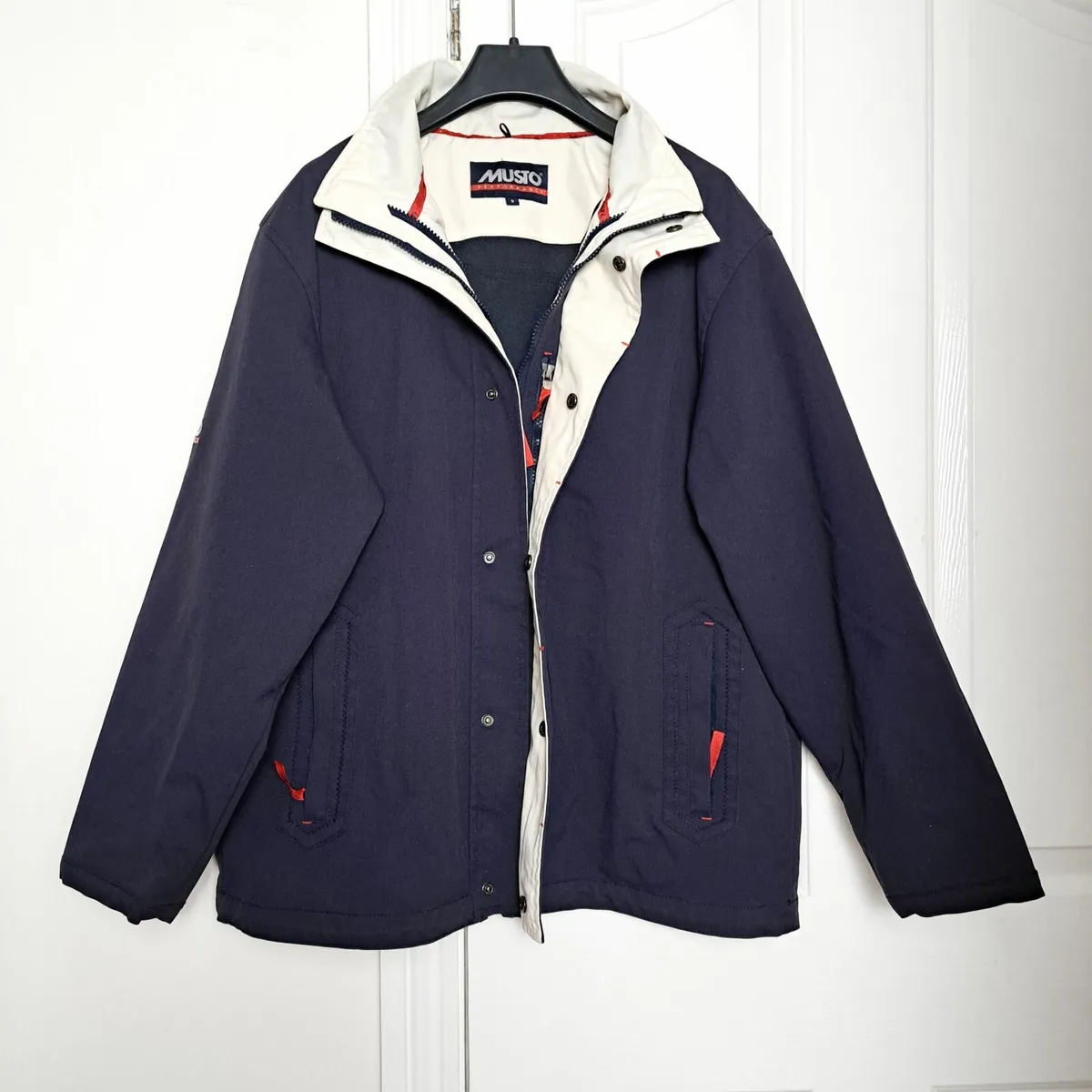 Musto Performance Blue Navy White Sailing Jacket S - Image 1