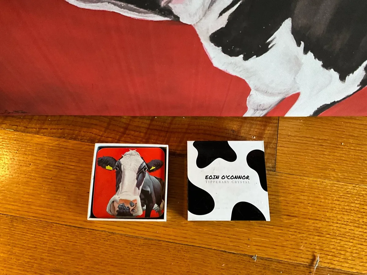 Cow Canvas Print & Set of Eoin O’Connor Place Mats - Image 2