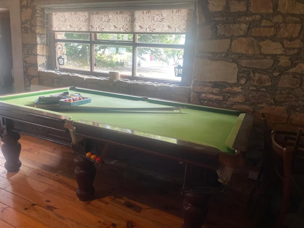 3/4 Size Slate Bed Snooker Table - Image 1
