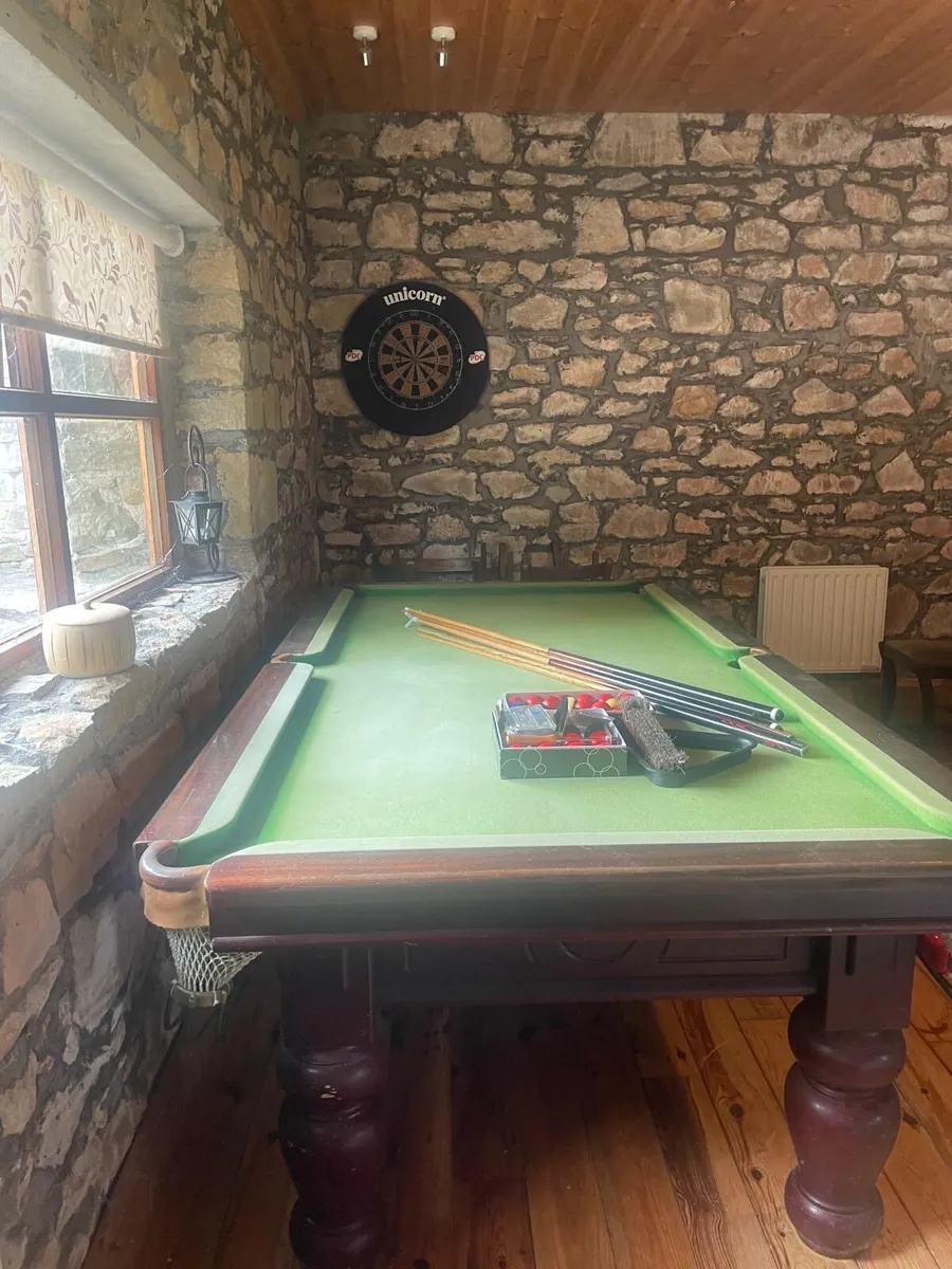 3/4 Size Slate Bed Snooker Table - Image 3
