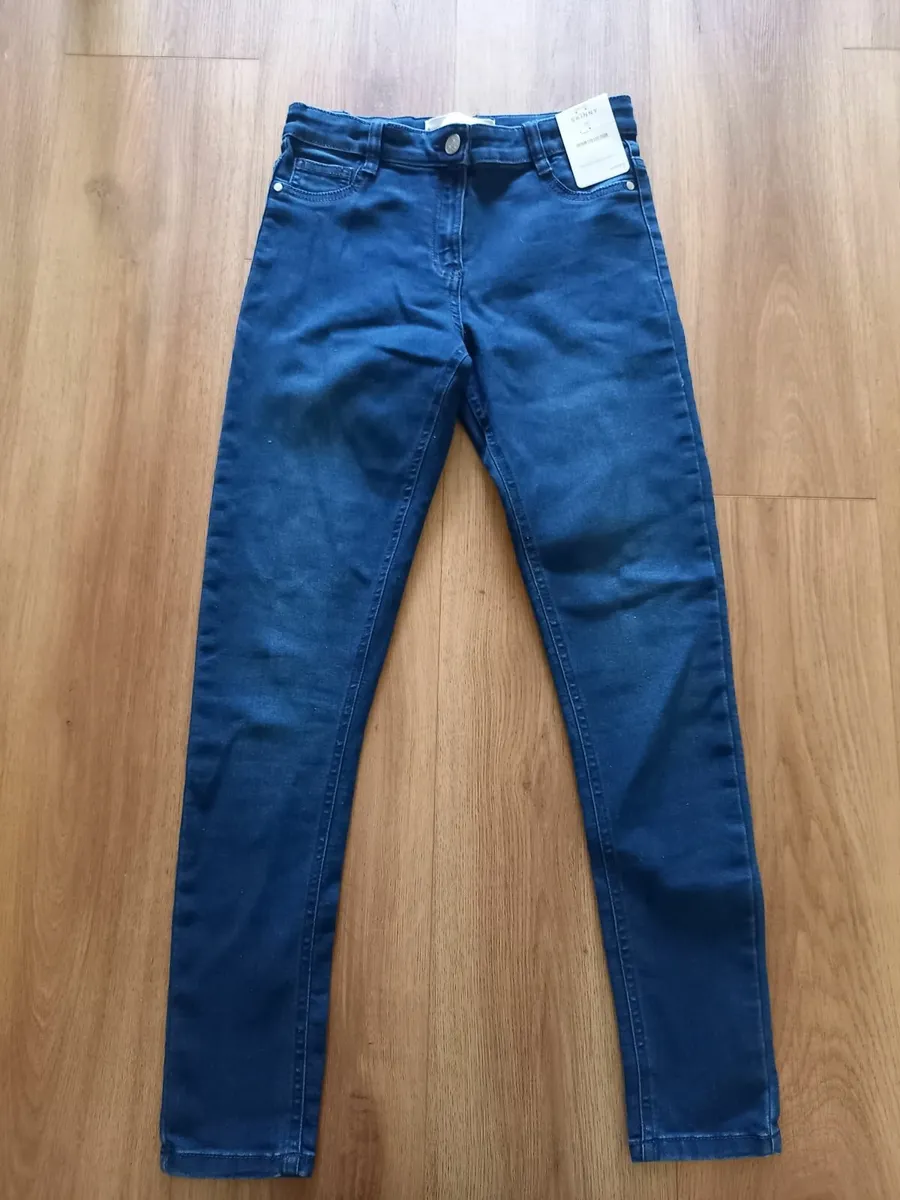 Girl's Blue Skinny Jeggings, from Dunnes - Image 1