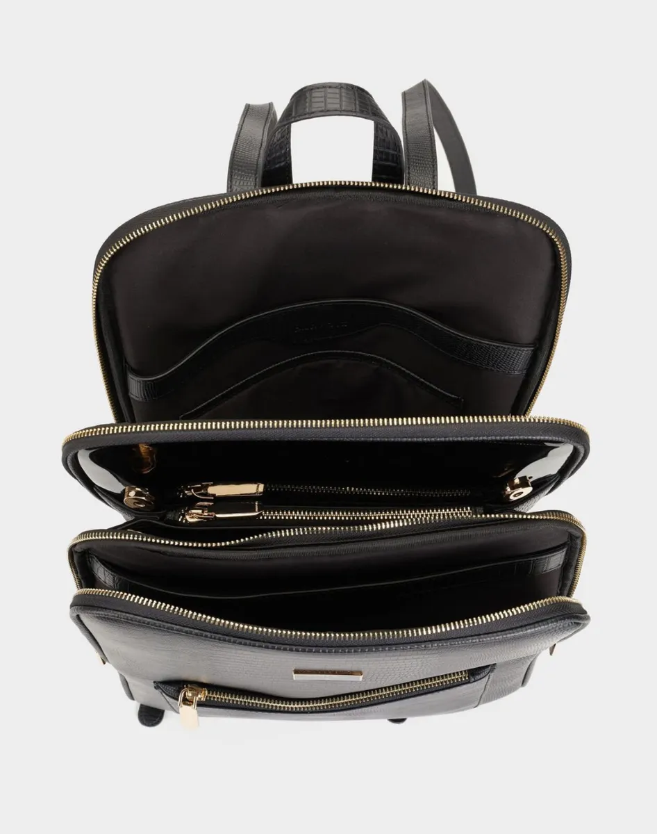 Black Parfois backpack with a laptop compartment. - Image 3