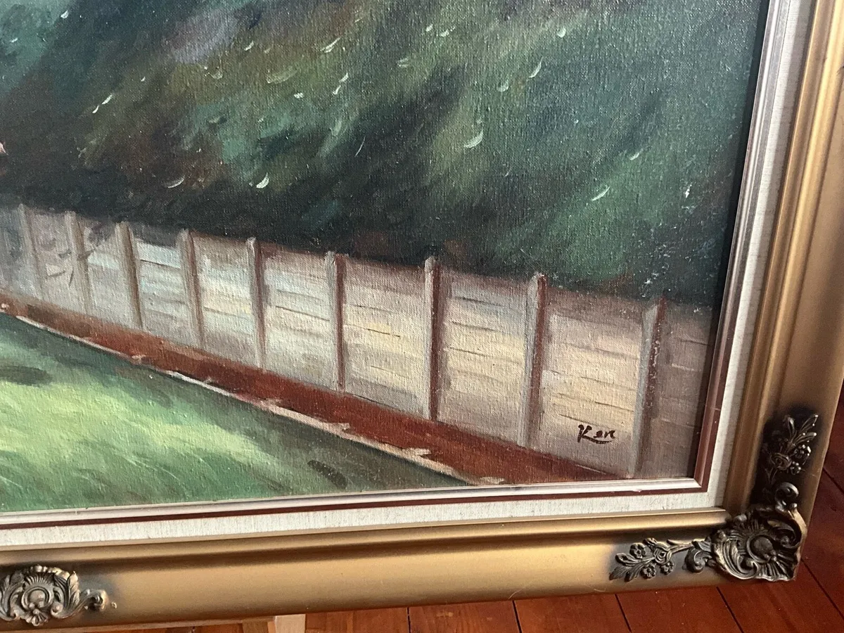 Extra Large Racing Painting - Signed - Image 4