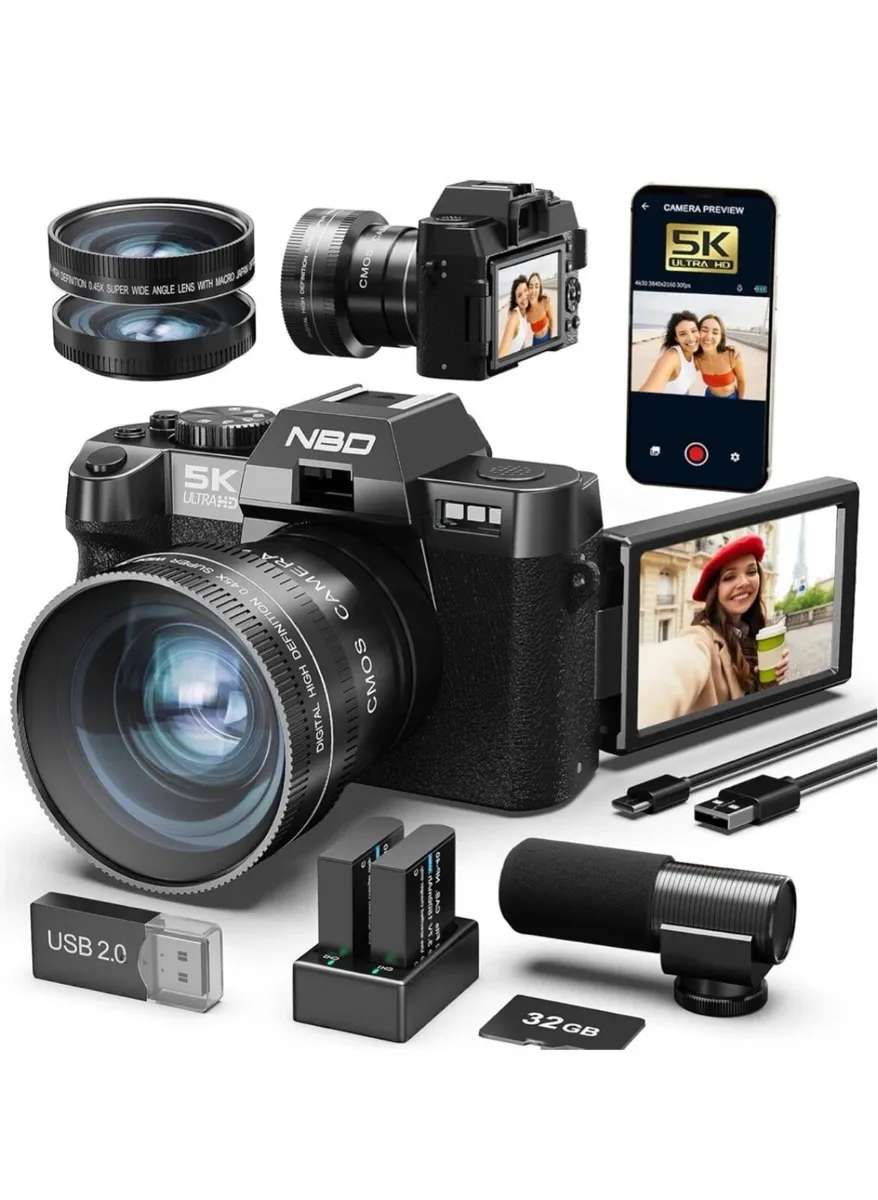 Brand new in box digital camera 5K 48MP With extra - Image 1