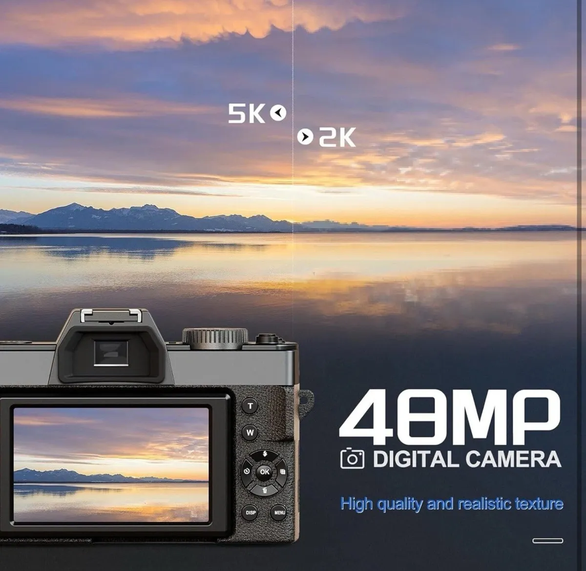 Brand new in box digital camera 5K 48MP With extra - Image 2