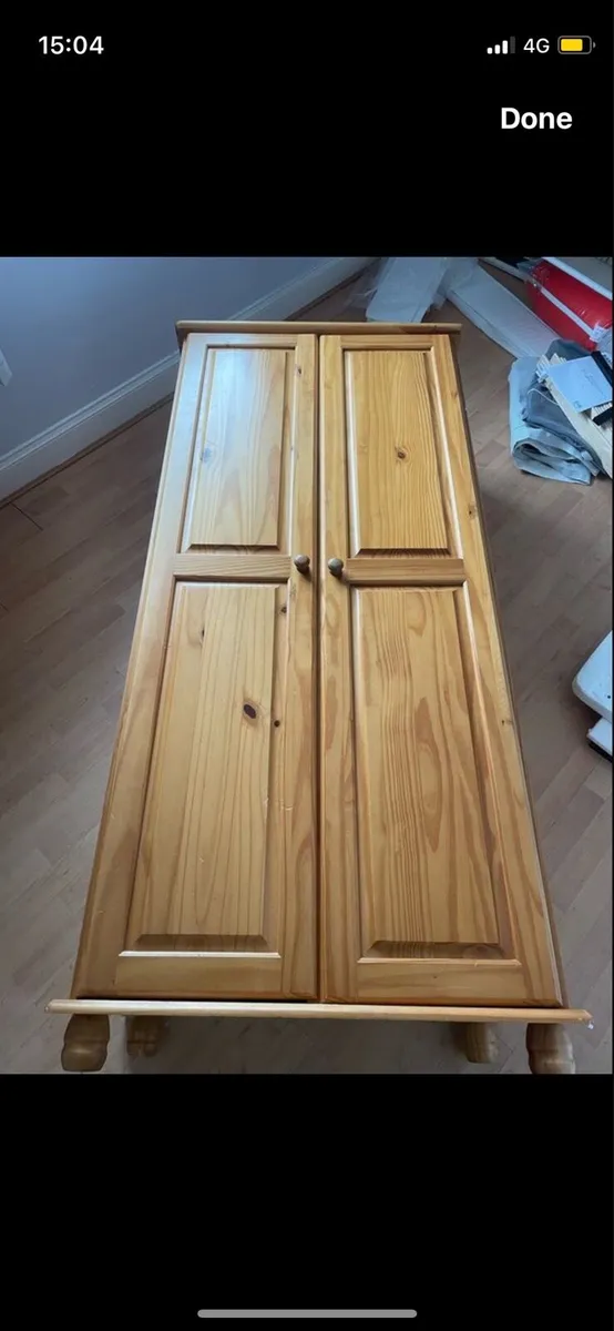 Solid pine wardrobe - Image 1