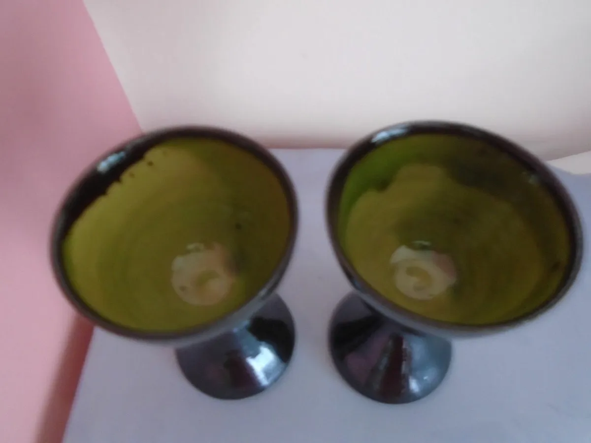 Vintage Terrybaun goblets.Pottery.Goblet - Image 3