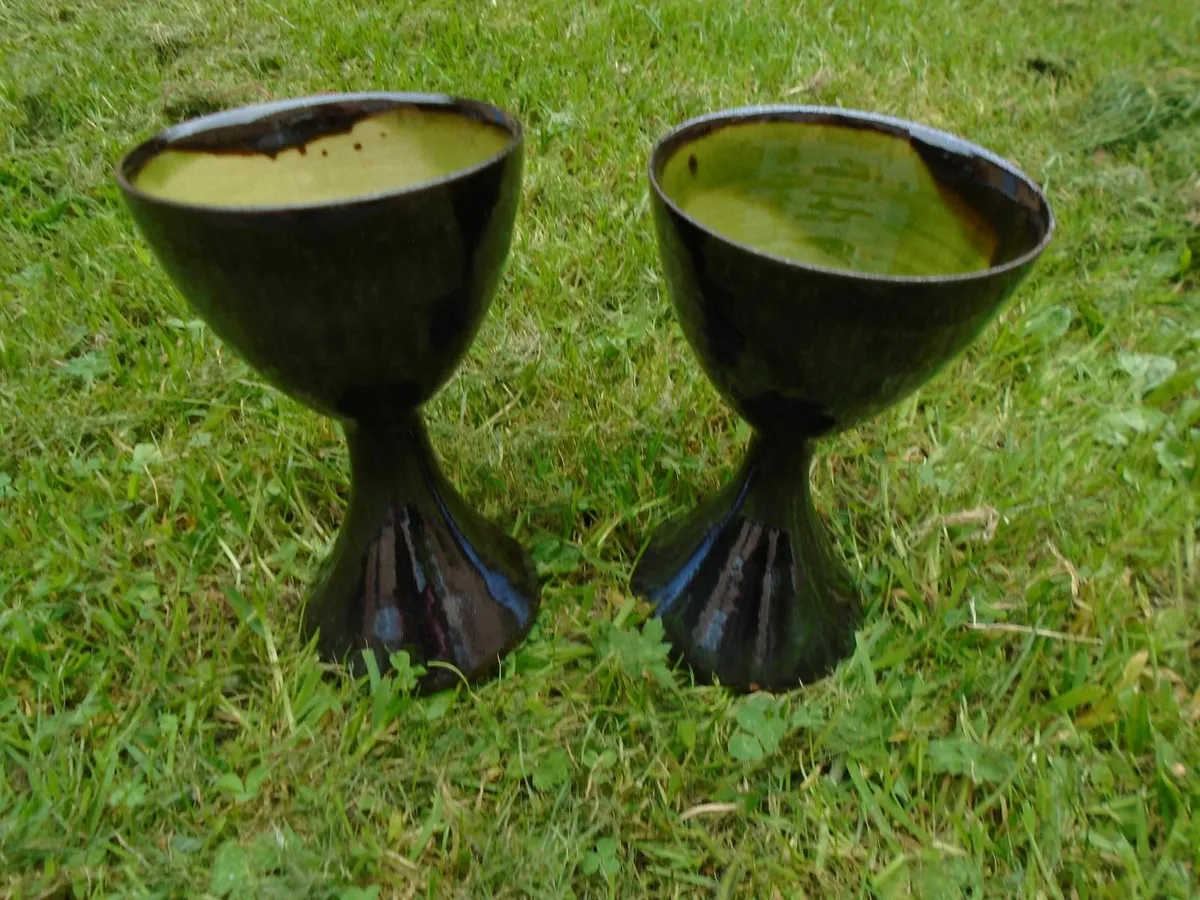 Vintage Terrybaun goblets.Pottery.Goblet - Image 1