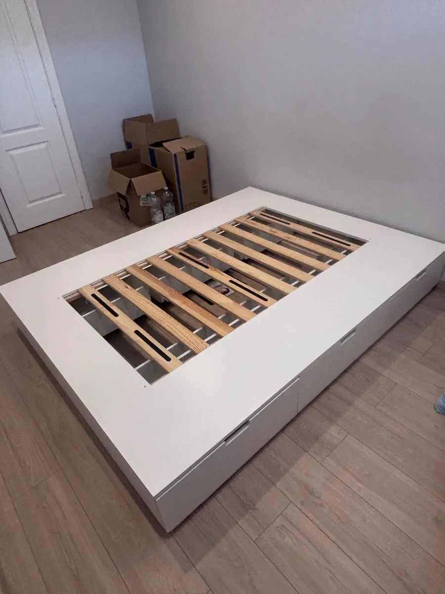 Bed frame with storage - Image 1