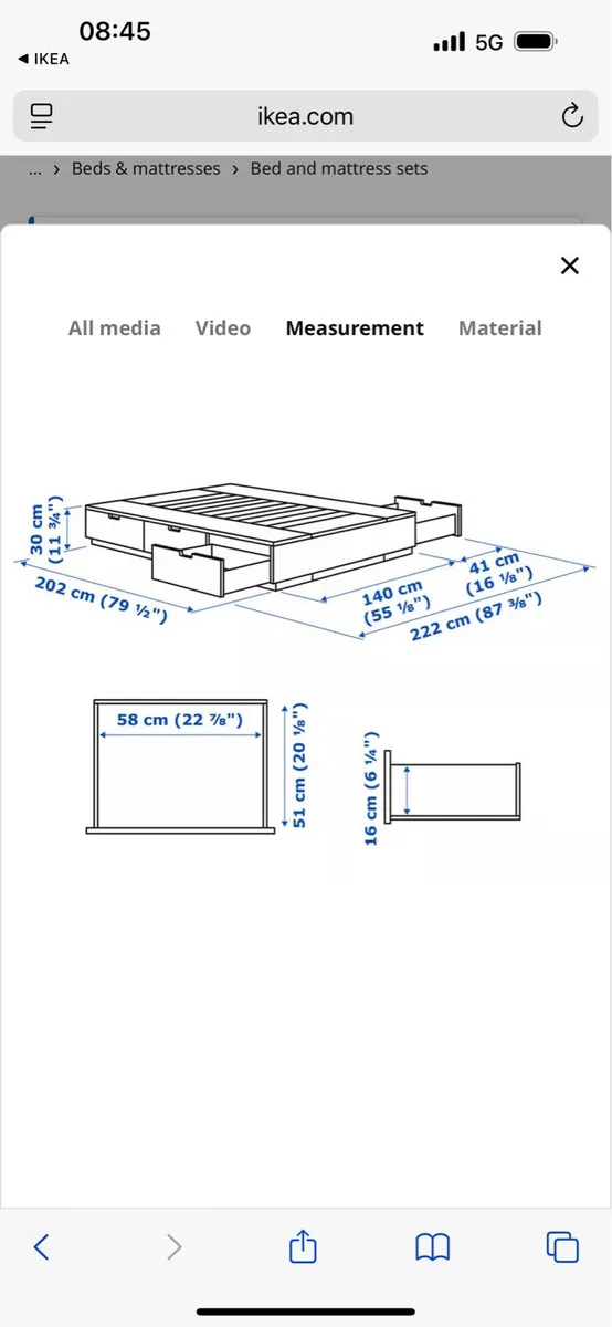 Bed frame with storage - Image 4