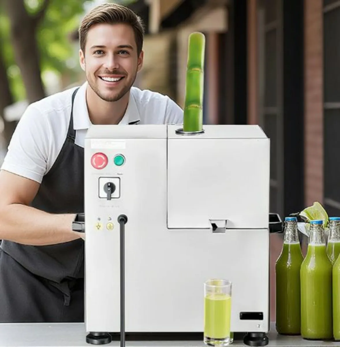 800W Commercial Electric Sugar Cane Juicer 661LBS - Image 3