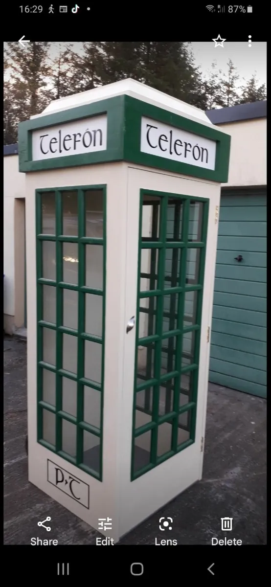 Exact replica of old Irish telephone box - Image 4