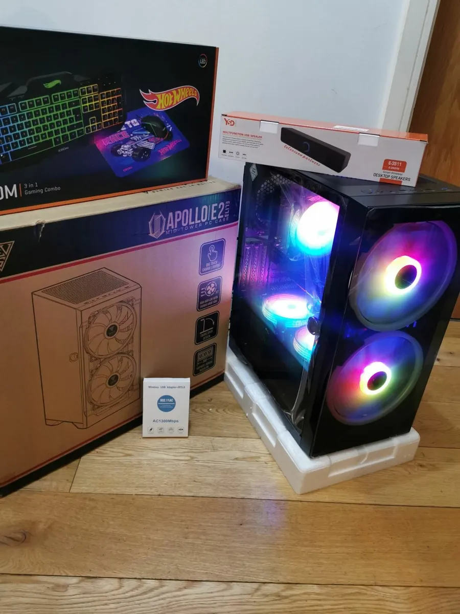i7 PC GAMING COMPUTER 1 TB SSD 10 FANS LED - Image 3