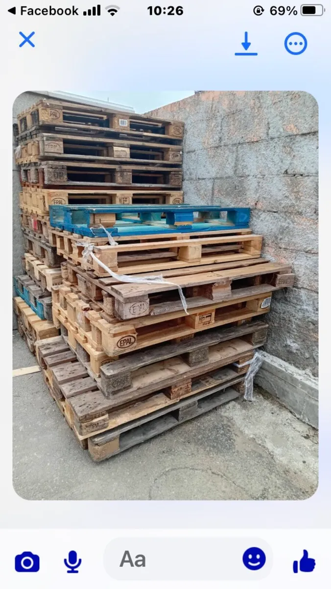 Euro pallets for sale.