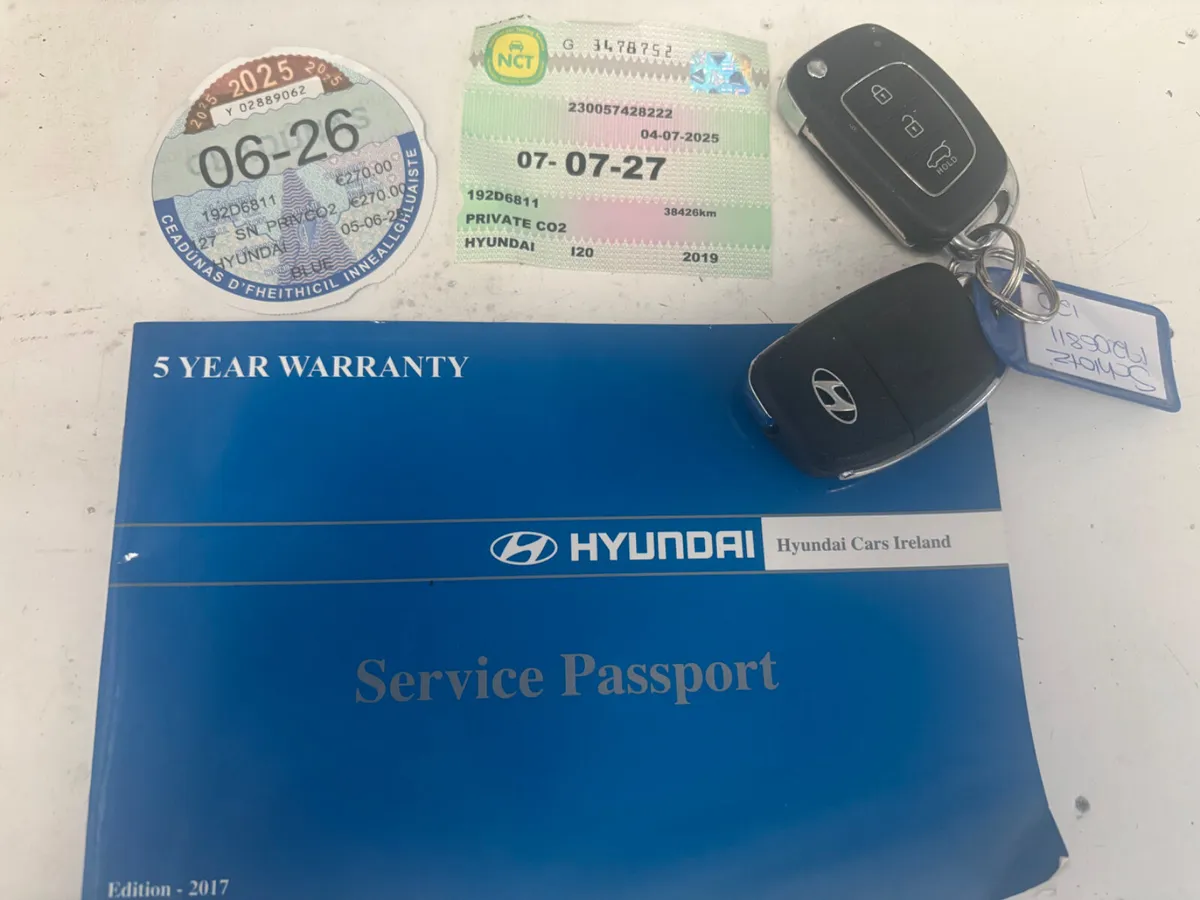 2019 HYUNDAI I-20 1.2i 5D DELUXE FSH LOW KMS NCT - Image 2