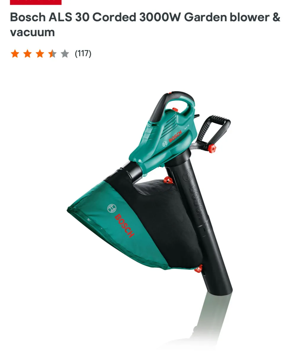 BOSCH leaf blower and vacume in swords - Image 3