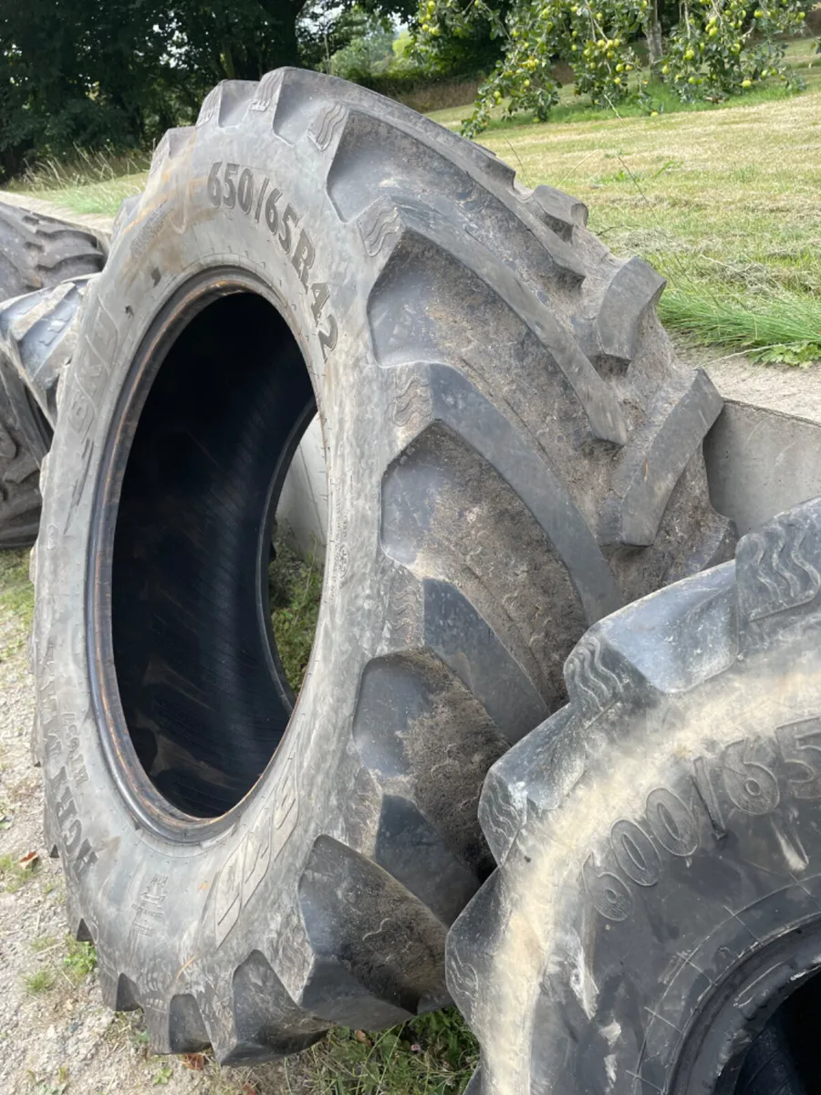 Bkt 650/65R42 & 600/65R28 set of Tyres - Image 4