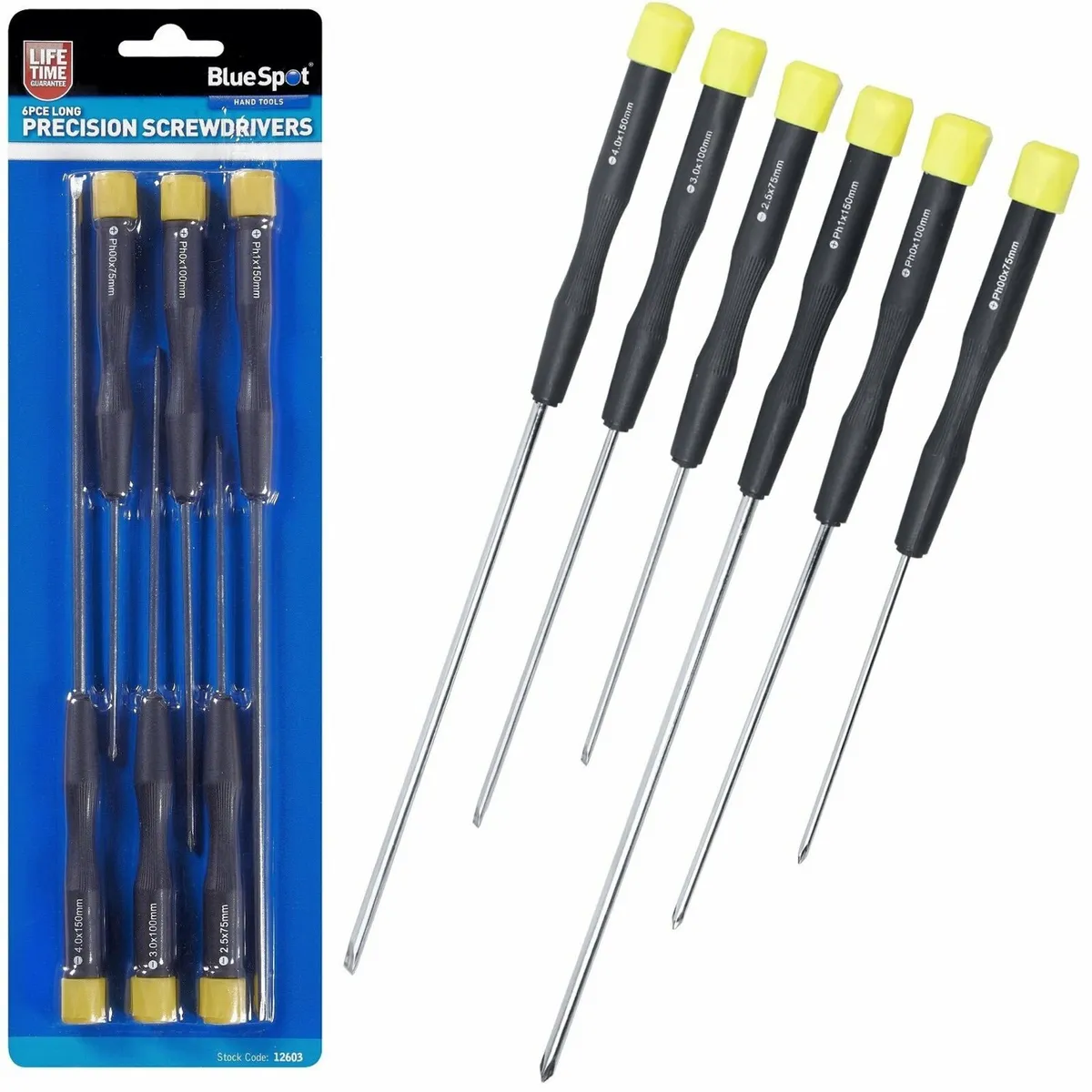 6PC LONG PRECISION SCREWDRIVERS