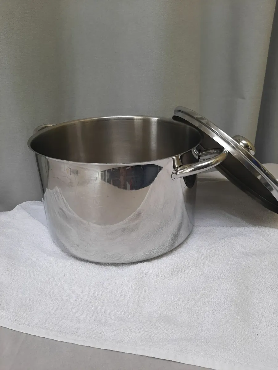 Stainless Steel Stock Pot For Sale. - Image 1