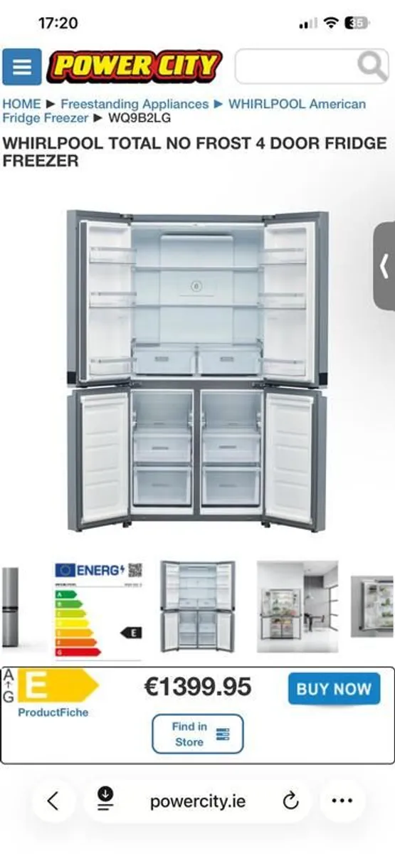 Whirlpool 4-doors American fridge - Image 3