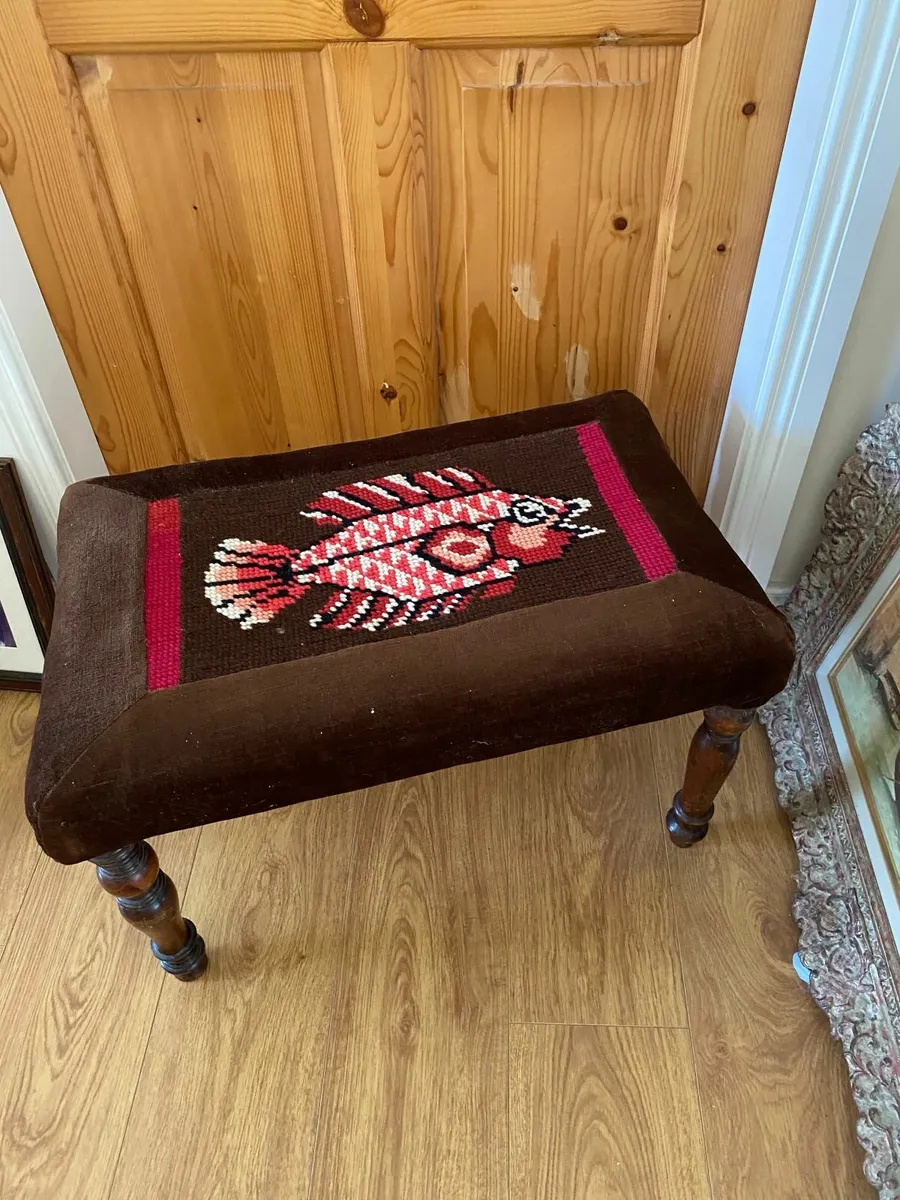 Wexford Needlepoint Stool €50 - RESTO CONDITION. - Image 1