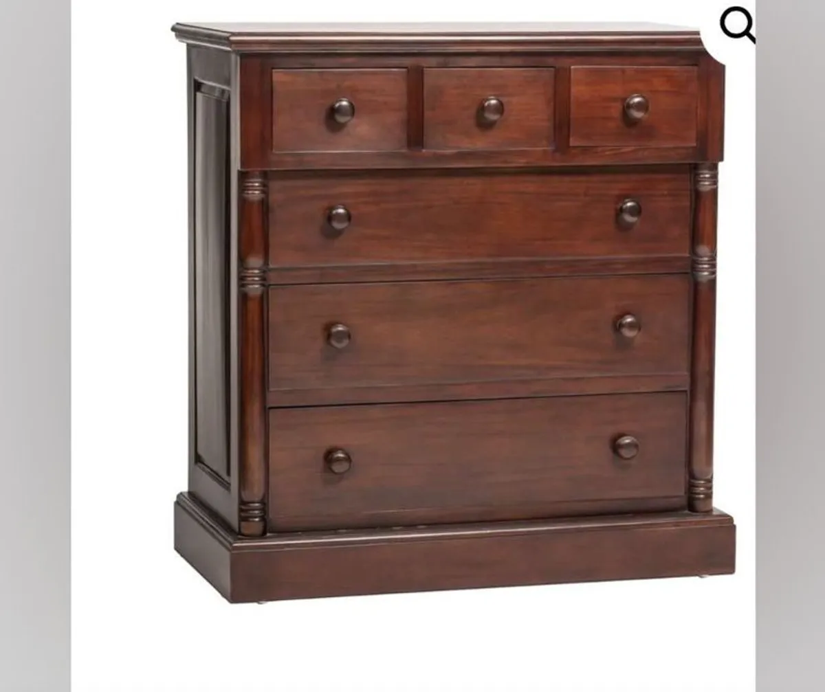 Mahogany chest of drawers