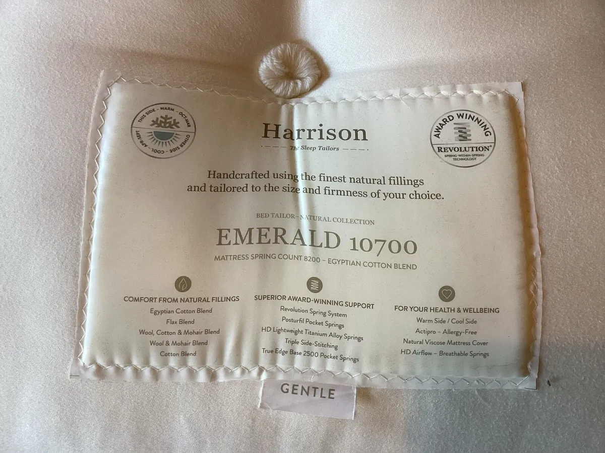 Harrison 10700, Spring Mattress Headboard & Bed - Image 1