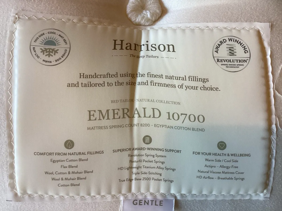 Harrison 10700, Spring Mattress Headboard & Bed - Image 3
