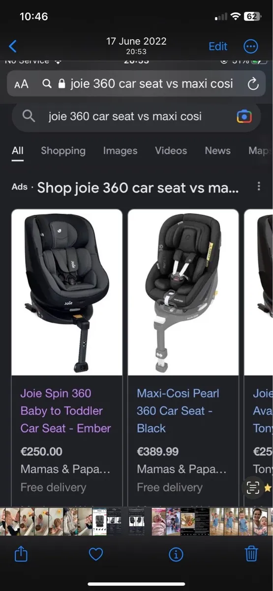 Joie spin 360 car seats IMMACULATE CONDITION. - Image 3