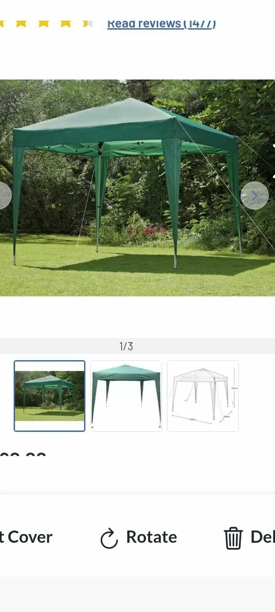 New 2.4m pop up gazebo still in box - Image 4