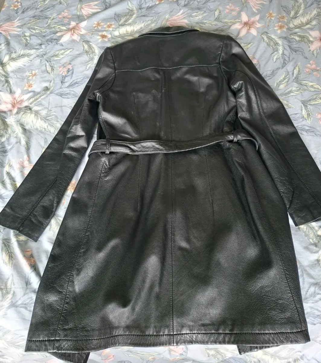Womens Leather Coat - Image 2