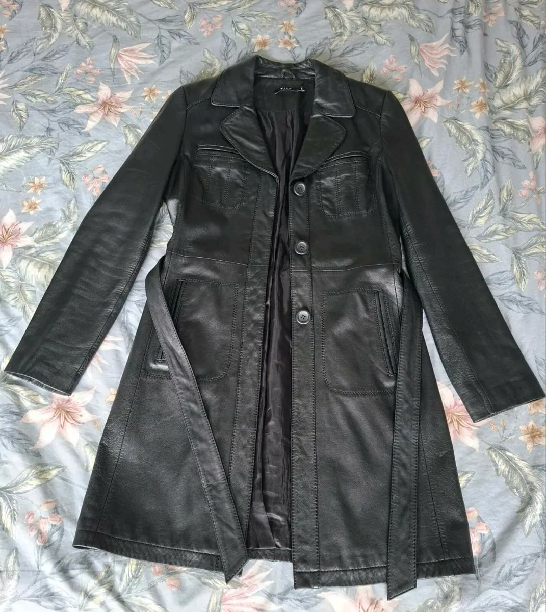 Womens Leather Coat - Image 1