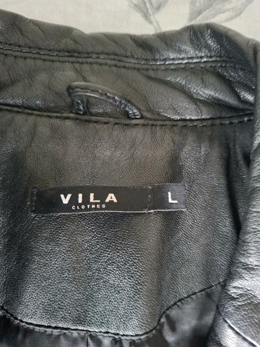 Womens Leather Coat - Image 4